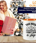 Two Tone Orange Coffee Mug 11oz This Week I Dont Give A Ship with festive gifts and Christmas tree