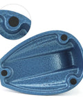 Underside of Double Non Slip Micrometer Stand With Painted Cast Iron Base, showing anti slip pads and texture, 2 Pack