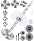 Internal PVC Pipe Cutter Kit With Six Blades And Seven Inch Adjustable Depth Gauge, Diamond Cutting Wheels For Plastic And Metal, Drill Powered Pex Cutter Plumbing Tool For Precise Inside Cuts, DIY Friendly And Ready To Roll, six-blade set