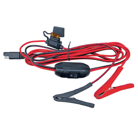 Power cable with alligator clips for 15 Gallon Standard Spot Sprayer For Weed And Pest Control, 2.4 GPM At 60 PSI, 15 Ft Hose, Model LG-13-P