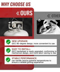 Comparison of propane regulator designs, highlighting benefits of a 24 Inch Weber Grill Hose and Regulator Kit for Genesis Spirit Summit Grills.