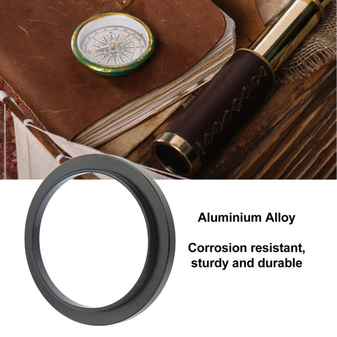 M42 To M48 Ring Adapter M42x0.75 Male To M48x0.75 Female Aluminum Alloy Step Up Ring with vintage compass and telescope
