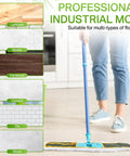 Three Pack 36 Inch Cotton Dust Mop Heads Commercial Refill Hella Thick Cotton Loop No Sweat Swapping Killer Absorbency For Warehouse And Hallway Floors Always being used on various floor types.