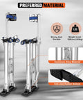 Adjustable Aluminum Drywall Stilts For Adults From 24 To 40 Inches, strong aluminum alloy and anti-skid rubber base