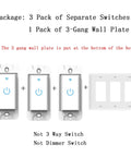 WiFi Light Switch 3 Gang With Touch Control Backlit Glass Panel No Fuss Setup for Home Automation Compatible with Alexa Google Home 2.4 GHz