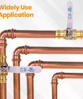 No Sweat 3/4 Full Port Press Ball Valve For Pure Household Water Rock Tight Seal Top Shelf Brass Workhorse Leak Proof Shut Off Valve Slick Design For Copper Pipe Installations on copper piping.