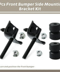 Front Bumper Side Mounting Bracket Kit for Toyota Pickup 1989-1995 with angled brackets and rubber bushings