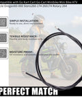 60 Inch Universal Throttle Cable Kit For Go Karts Go Carts Minibikes Mini Bikes ATVs And Cycles Ready To Install Durable