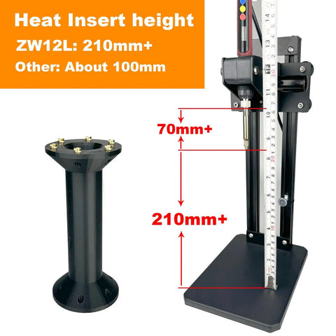 Heat Set Insert Tool Kit With M2 Through M8 Insert Tips, 60W Digital Soldering Iron, 380 Piece Threaded Inserts Kit dimensions