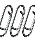 Three Power Speed Clips for Fishing High Strength Stainless Steel Quick Change Lure Connectors for Freshwater and Saltwater Crankbait Popper Lures 25 Lb Test