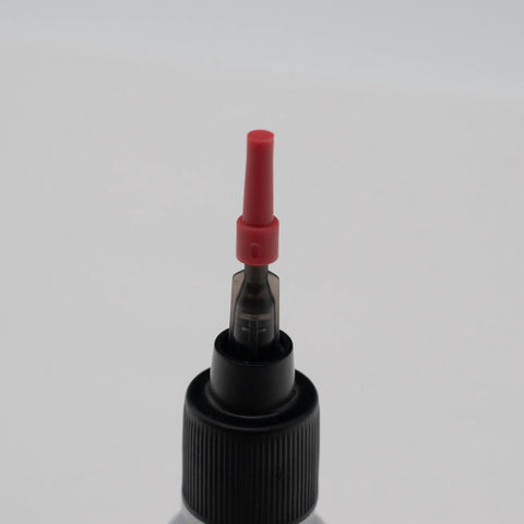 Precision Synthetic Lubricant For Brass And Woodwind Keys And Linkages With Needle Point Applicator For Smooth Quiet Action On Trumpet Trombone Saxophone Clarinet Flute French Horn And More Easy Apply Low Residue black bottle with red needle-point tip