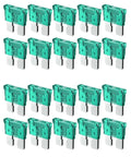 20 Pack 30 Amp Car Fuses With Easy Read Amp Rating, Clear Housing For Quick Visual Check, 32V Blade Fuses For RVs Trucks SUVs