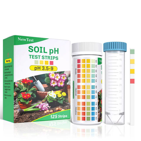 Soil PH Test Kit With Upgraded 125 Strips And Measuring Cylinders For Accurate DIY Friendly Garden Lawn Grass Flower Or Vegetable PH Testing Across Compost And Dirt