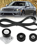 Engine Drive Belt Tensioner Idler Pulley Kit For Mercedes-Benz V-Ribbed Serpentine Belt Replacement 2722021419 2722000270