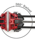 Top view of Low Profile 6 Inch Bench Vise with Rapid Opening and 360-degree swivel base