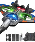 Dope 360 Degree Flip Foam RC Plane With One Key Takeoff Landing Altitude Hold Headless Mode And Accessories Shown