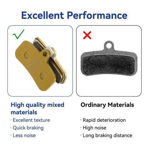 Front And Rear Dirt E Bike Brake Pads For Surron Light Bee X Talaria Sting MX3 MX4 XXX Segway X260 X160 Sur Ron LBX LBS 6 Pack High Performance Disc Pads comparison with ordinary pads