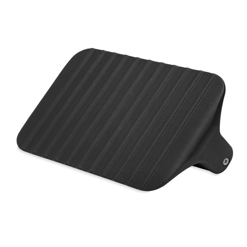 Heavy Duty Weber Griddle Press For Perfect Bacon, Smash Burgers And Crispy Paninis. Textured cast iron tool with ridges.