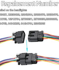 Chevrolet Silverado 8 Pin Headlights Connector Harness Plug And Play Wire for 2007 2015 Silverado 1500 2500 3500 HD, two connectors