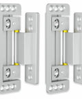 Ultra Thin Concealed Door Hinges 2 Pack For Secret Doors Invisible Hinges That Are Adjustable Quiet And Smooth Hidden Door Hardware For Modern Homes Dope Slim Low Profile And Discreet Hinges, side view