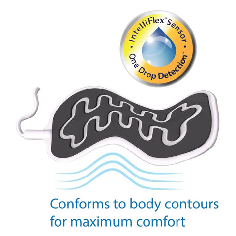 Premium Bedwetting Alarm for Deep Sleepers With Eight Tones, No Fuss Adjustable Volume, Vibration Modes and Two Bright Lights, Clinically Proven Award Winning System for Reliable Nighttime Wakeups, one-drop sensor pad