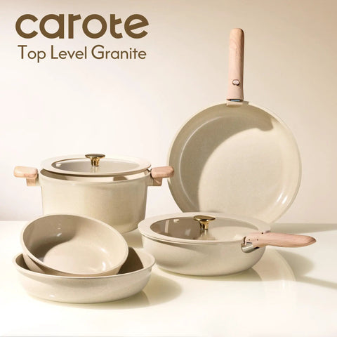 25 Piece Ceramic Cookware Set With Removable Handles, Nonstick Pots And Pans, Oven Safe And Induction Ready, PFAS And PFOA Free