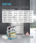 Refrigerator Evaporator Fan Motor Replacement 120V 60Hz 0.13A compatible part numbers list and product image