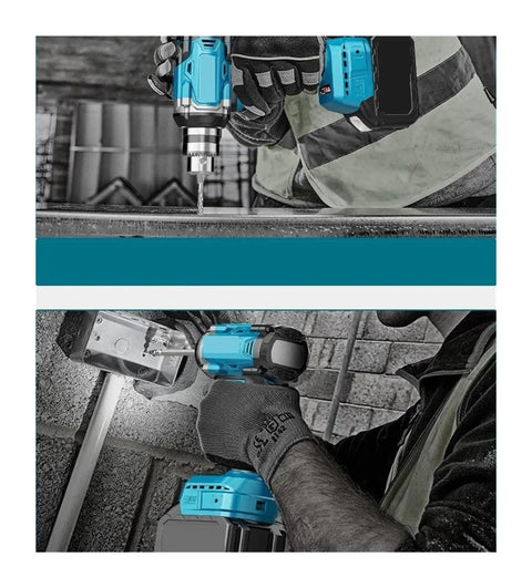 Heavy Duty Cordless Brushless Impact Wrench Pulses Raw Torque For Auto Repair Tire Rotations And DIY Builds With A Travel Ready Frame in use.