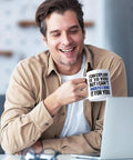 Man holding Funny Engineer Coffee Mug I Can Explain It To You But I Cant Understand It For You Gift For Engineers Teachers Managers Coworkers