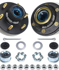 Sturdy Trailer Idler Hub Assembly Built For 5200 To 6000 Lb Loads with seals and mounting hardware, designed for tapered axles.