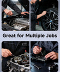 4-Piece Mechanic Pick Set With Soft Grip Handles for O Rings, Oil Seals, Gaskets, Electronics, and Auto Repair in use
