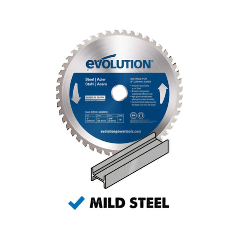 BLADEST 9 Inch Steel Cutting Saw Blade With 48 Teeth For Mild Steel And Ferrous Metals Fast Clean Cuts For Circular Saws