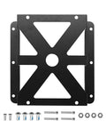 Controller Mounting Bracket For Tuttio Tutti Soleil 01 Electric Dirt Bike, black aluminum with bolts and nuts, top view