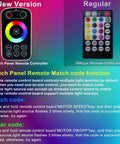 Comparison of new touch panel remote and regular 28-key remote for 550Pcs Twinkle Starlight Fiber Optic Headliner Kit