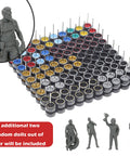 1/64 Scale Diecast Car Wheels And Tires Set Mixed Random Realistic Wheel Rims With Printed Detail Variety Pack for 1/64 Models