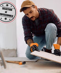 Slick Heavy Duty Foam Shims To Square Up Crooked Walls Quick, contractor using foam shims for gap filling and leveling.