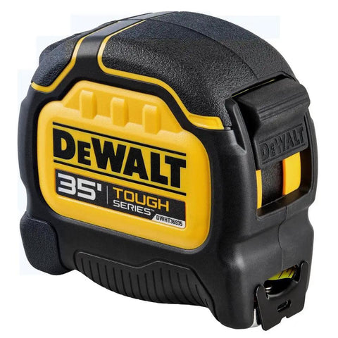 ToughSeries 35 Ft Tape Measure With Magnetic Hook Double Sided Readout Ultra Durable Housing shown close-up