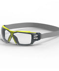 MX350 Clear Anti Fog Safety Eyewear With Gas Resistant Neoprene Strap Built In Brow Guard Soft Nose Piece Permanent Anti Fog Coating