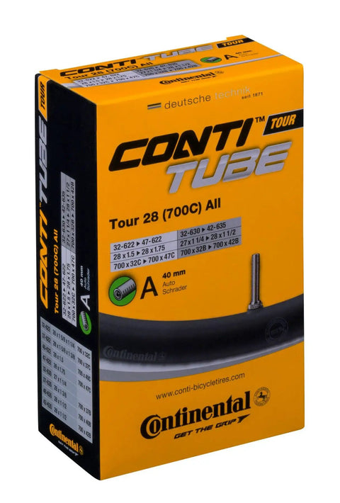 Tour 28 Inner Tubes For 700C Bikes That Fit 32 To 47Mm Wide Tires With 40Mm Schrader Valve And Levers Included Heavy Duty Butyl Tubes 2 Pack For Quick Replacements On Road Or Trail box display