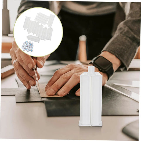 Dual Component Epoxy Adhesive Cartridge Kit With Reliable Flow Control That Works Like A Boss Ten Pack Mixing Tubes For Precise Bonding