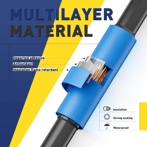 360 Piece Heat Shrink Tubing Kit With Three To One Adhesive Lined Shrink Eight Sizes From 3/32 Inch To 5/8 Inch Blue Marine Grade