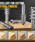 Sick Craftsmen Love Pro Grade 5 Piece Triple Beading Router Bit Set With Heavy Duty Half Inch Shank and Sharp Cutters for decorative moldings.
