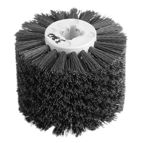 Phefop Abrasive Wire Burnishing Polishing Wheel 320 Grit For Wood Drawing Machine Polishing Curved Surfaces Alkali Anti Rust high density wire brush