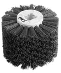 Heavy Duty 4.72 Inch Mingzhe 320# Abrasive Wire Polishing Wheel For Wood Burnishing Draw Machines High Density Aluminum Oxide Fine Polish Grit, close-up view.