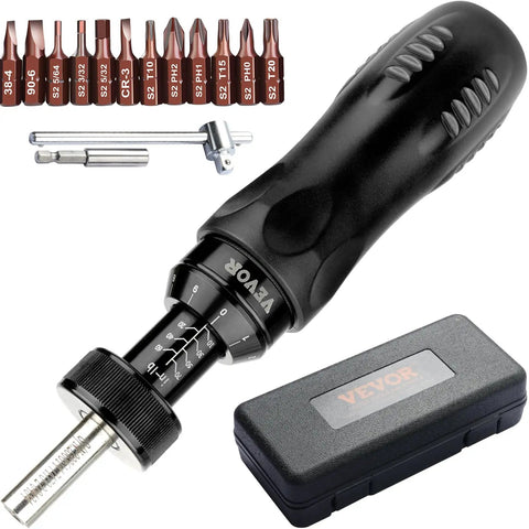 Pro Grade Torque Screwdriver With One Quarter Inch Drive Precise 10 To 70 Inch Pounds Adjustable Torque Laser Calibrated