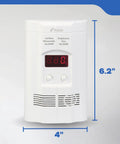 Carbon Monoxide And Explosive Gas Alarm Plug In Wall Detector With 9 Volt Battery Backup And Digital LED Display 120 Volt 85 Decibel