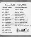Premium 4 Set M12x1.5 Wheel Bolt And Lug Nut Upgrade Kit For Hyundai Tucson Azera Veloster Santa Fe Elantra Kia Replacement Studs That Fix Your Ride Smoothly Without Duds Or Glitches In The Drive Today. Compatible M12x1.5 steel wheel bolt and lug nut for Kia and Hyundai