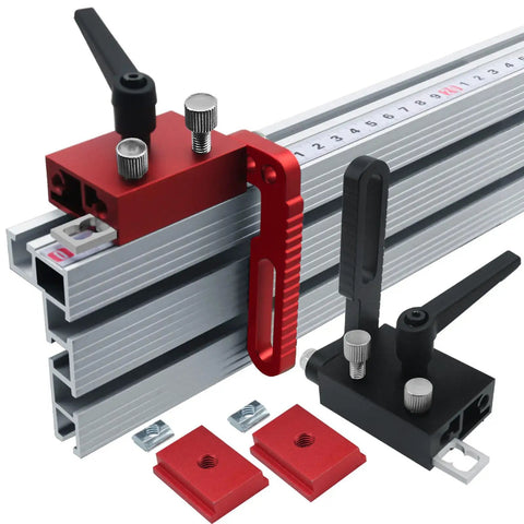 Aluminum Alloy T Track Fence Flip Stop For Miter Track Systems, Holds Tight On T Tracks, Easy To Adjust, No Fuss Woodworking Stop