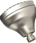 Close-up of H2Okinetic 5 Setting Shower Head With Adjustable Spray Patterns And Water Saving Tech, chrome finish