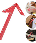 Dead On Aluminum Center Scriber Marking Gauge Wheel For Slick Woodworking Line Scribing And 45 Degree Angle Layouts In Professional Carpentry Workshops, red aluminum angle measuring tool.